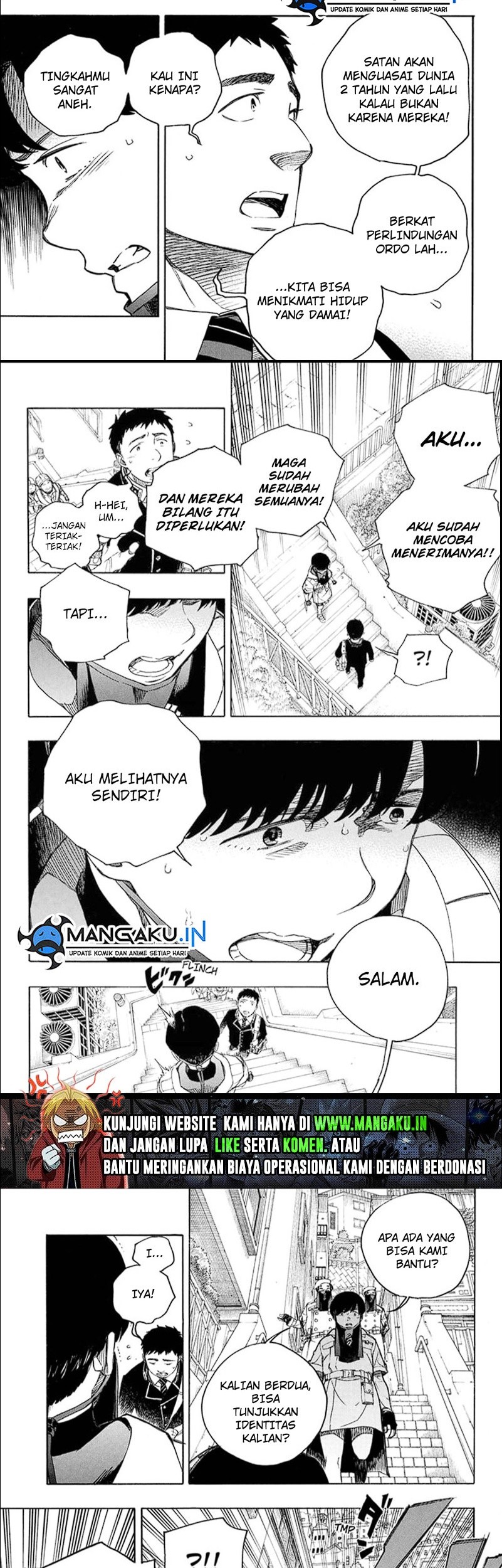 Ao no Exorcist chapter 139.2 halaman 13