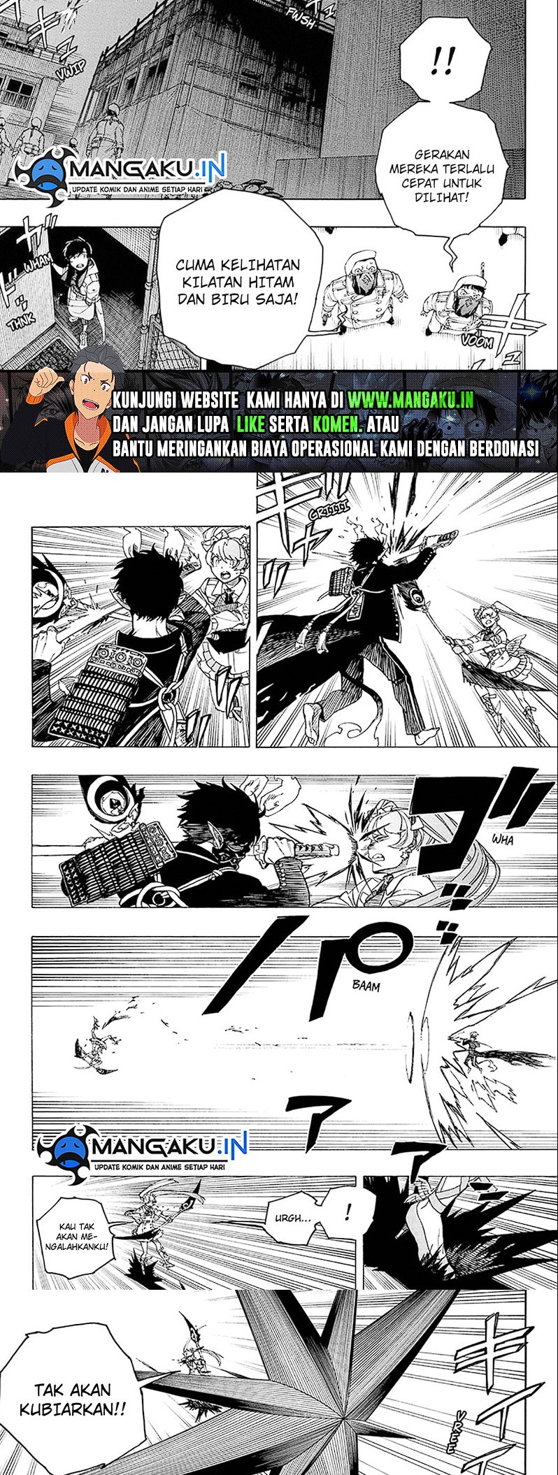 Ao no Exorcist chapter 140.1 halaman 5