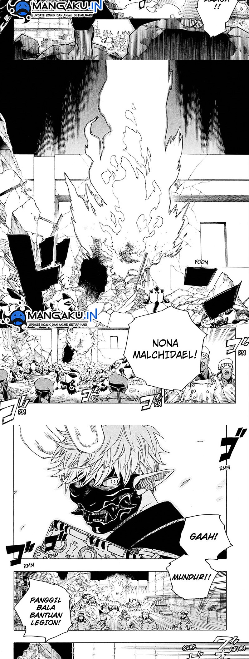 Ao no Exorcist chapter 140.1 halaman 8