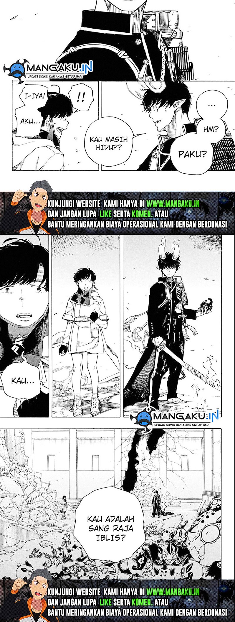 Ao no Exorcist chapter 140.1 halaman 10
