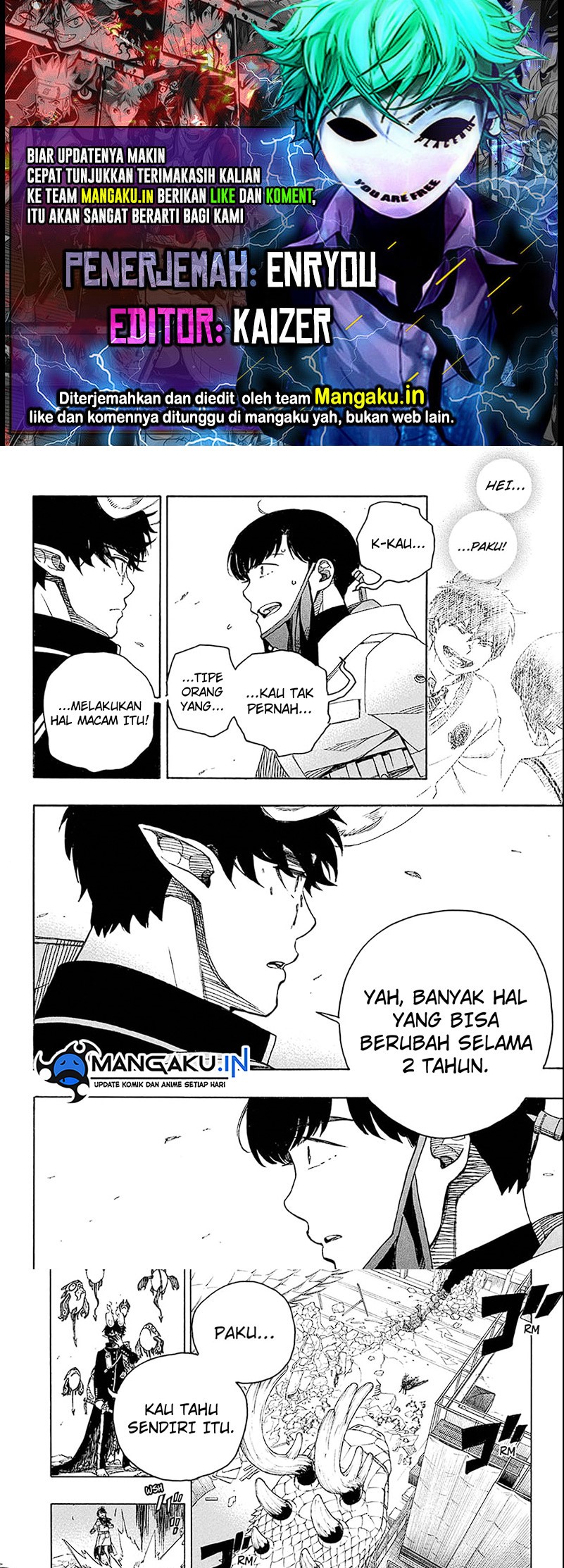 Ao no Exorcist Bab 140.2 halaman 1