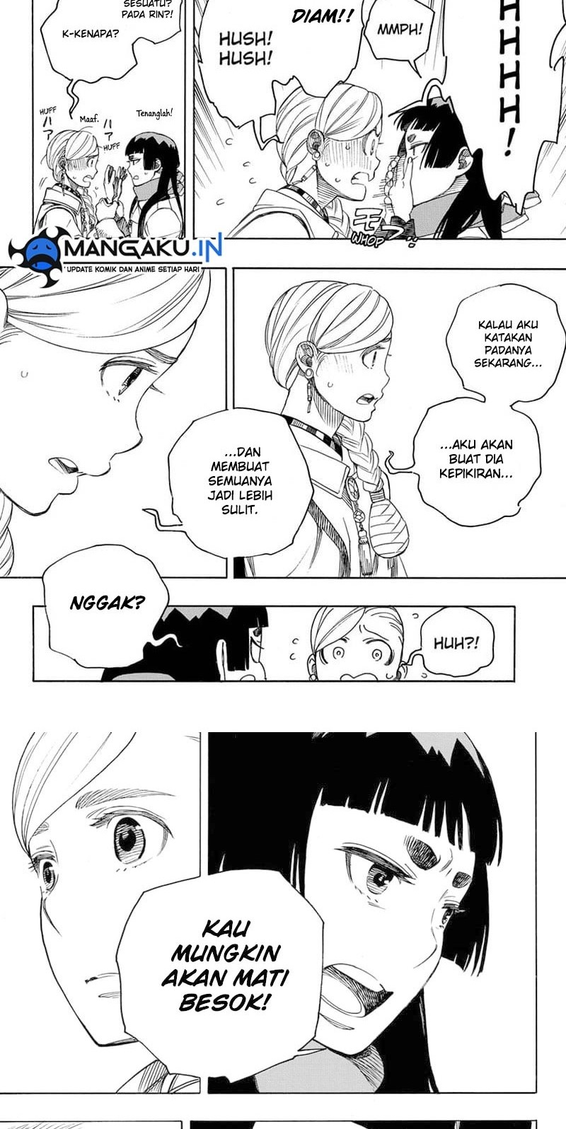 Ao no Exorcist chapter 144.1 halaman 8