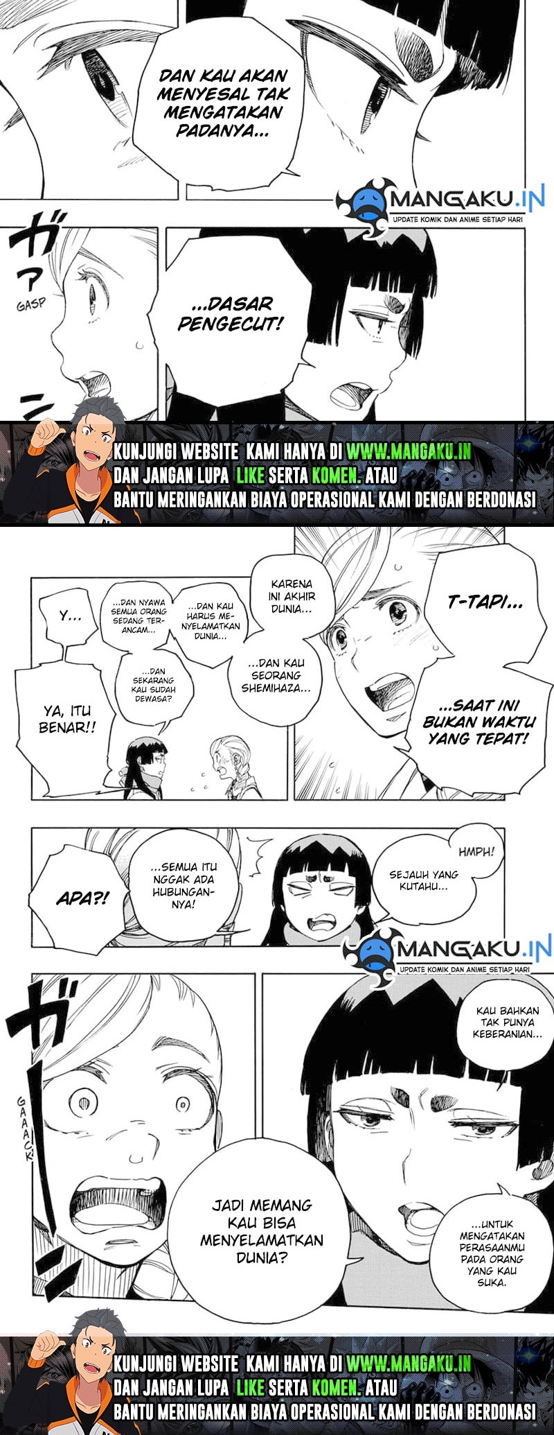 Ao no Exorcist chapter 144.1 halaman 9