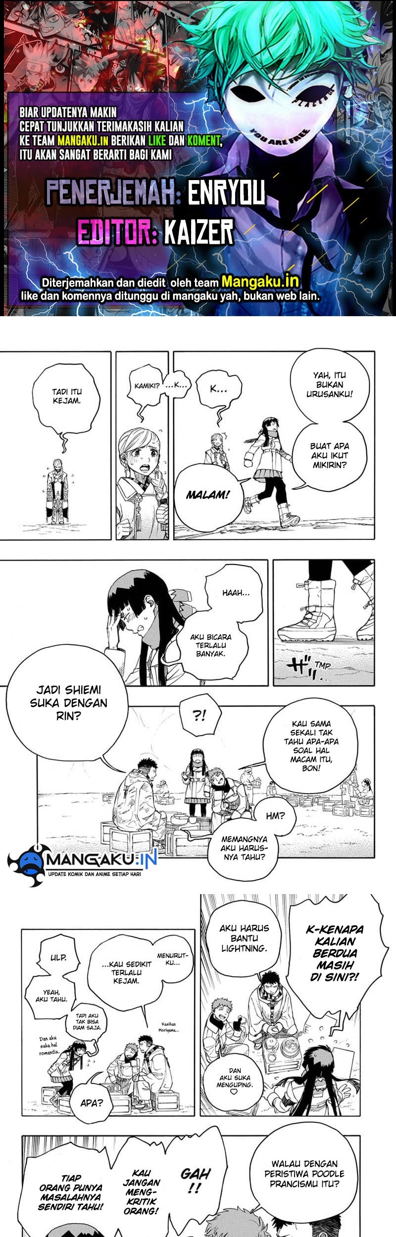 Ao no Exorcist chapter 144.2 halaman 1