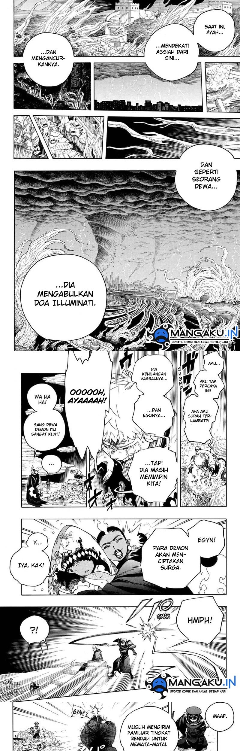 Ao no Exorcist chapter 144.2 halaman 7