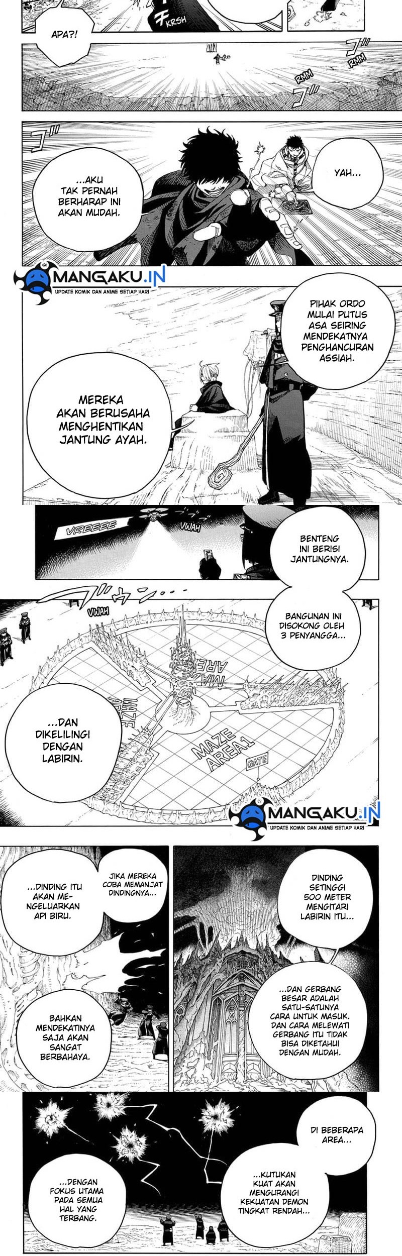 Ao no Exorcist chapter 144.2 halaman 8