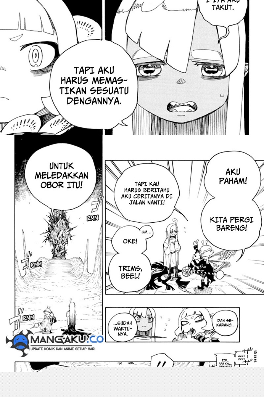 Ao no Exorcist chapter 156.2 halaman 8