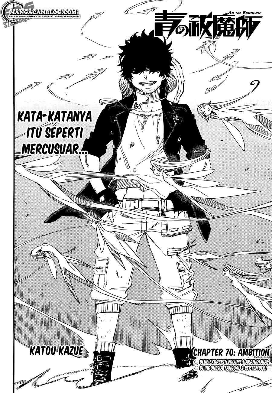 Ao no Exorcist chapter 70 halaman 4