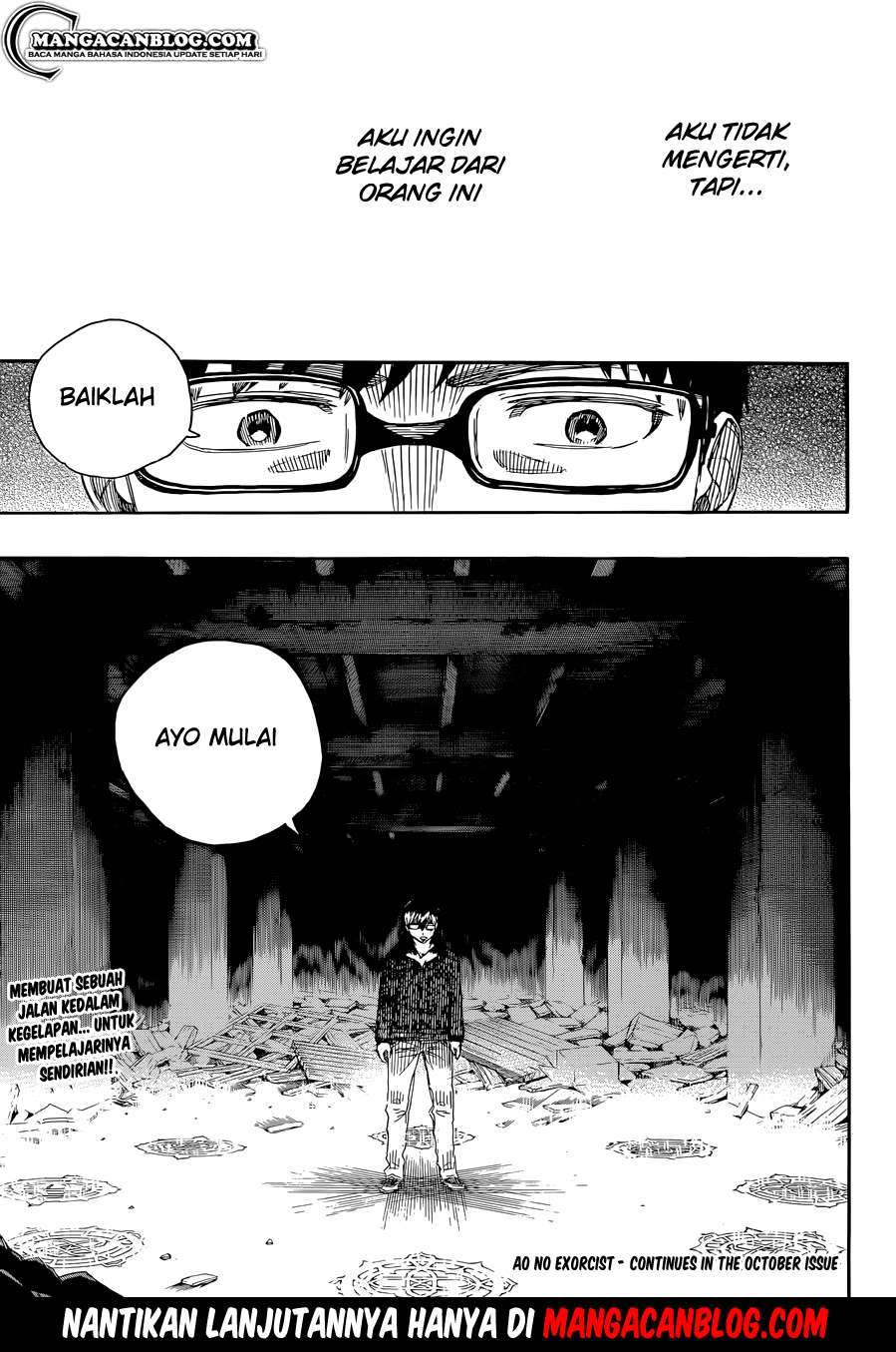Ao no Exorcist chapter 70 halaman 34