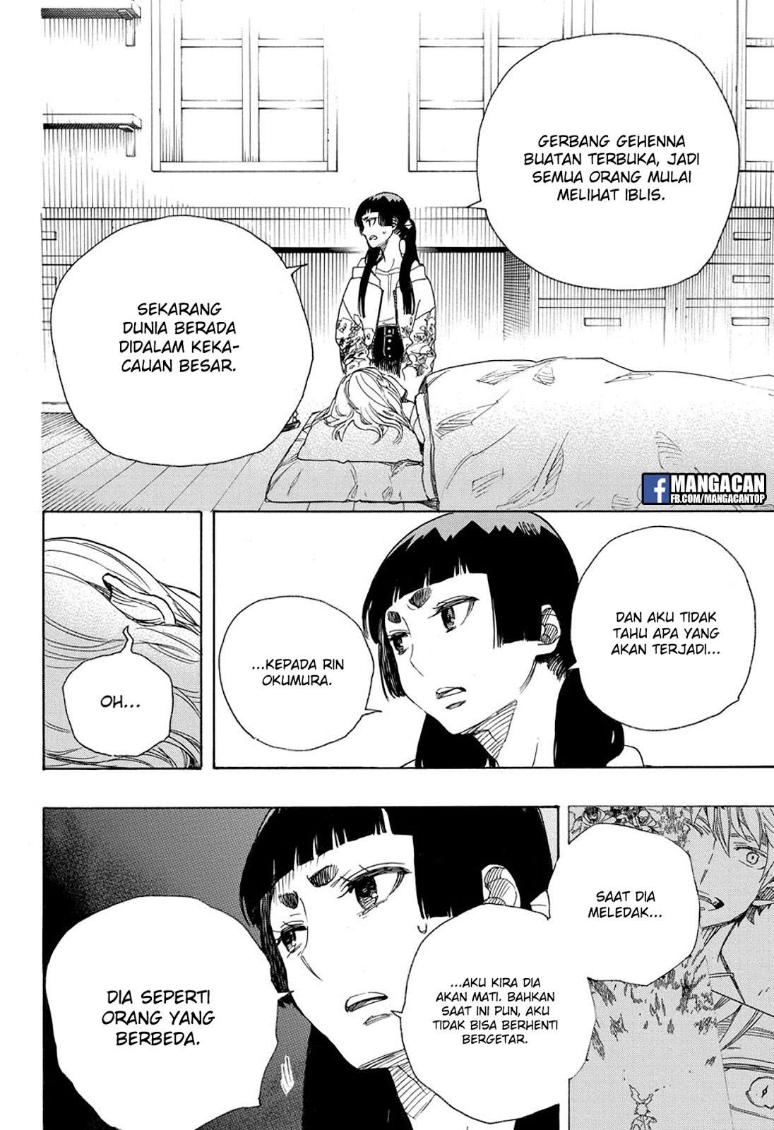 Ao no Exorcist chapter 99.2 halaman 9