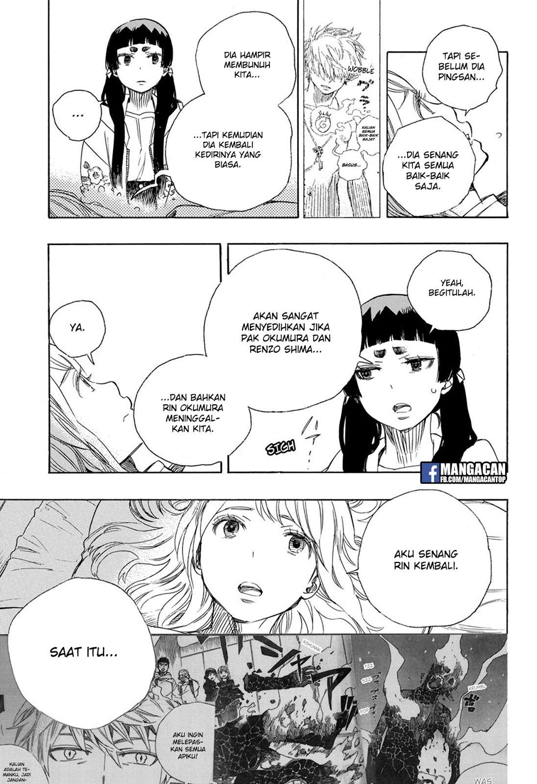 Ao no Exorcist chapter 99.2 halaman 15