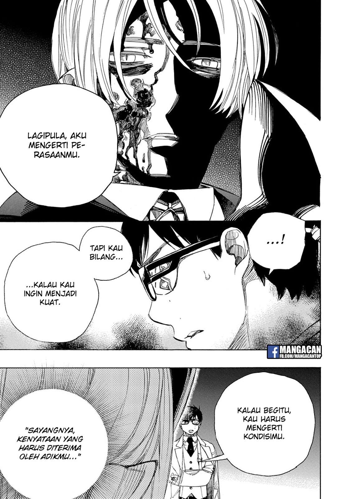 Ao no Exorcist chapter 99.2 halaman 17
