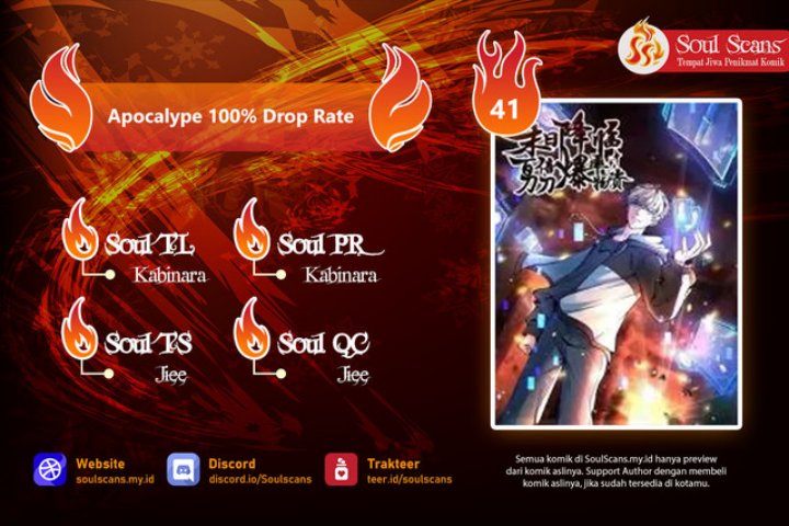 Apocalypse 100% Drop Rate Bab 41 halaman 1