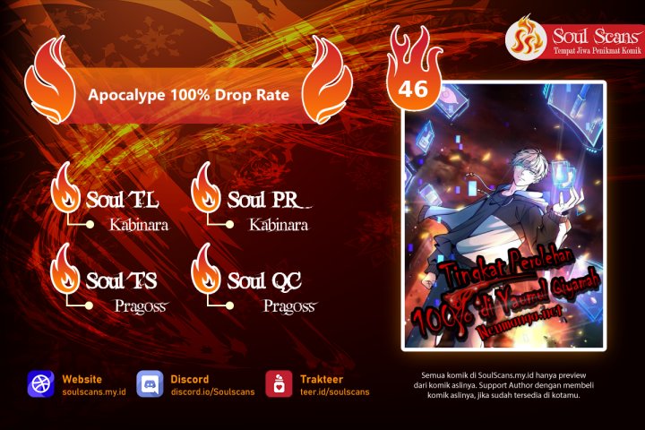 Apocalypse 100% Drop Rate Bab 46 halaman 1