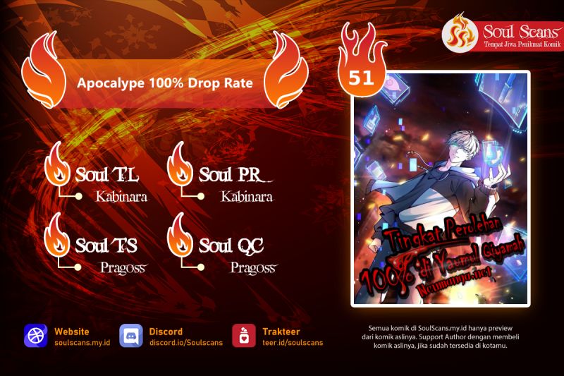 Apocalypse 100% Drop Rate chapter 51 halaman 1