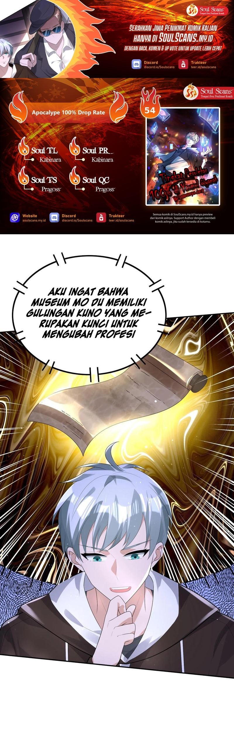 Apocalypse 100% Drop Rate chapter 54 halaman 1