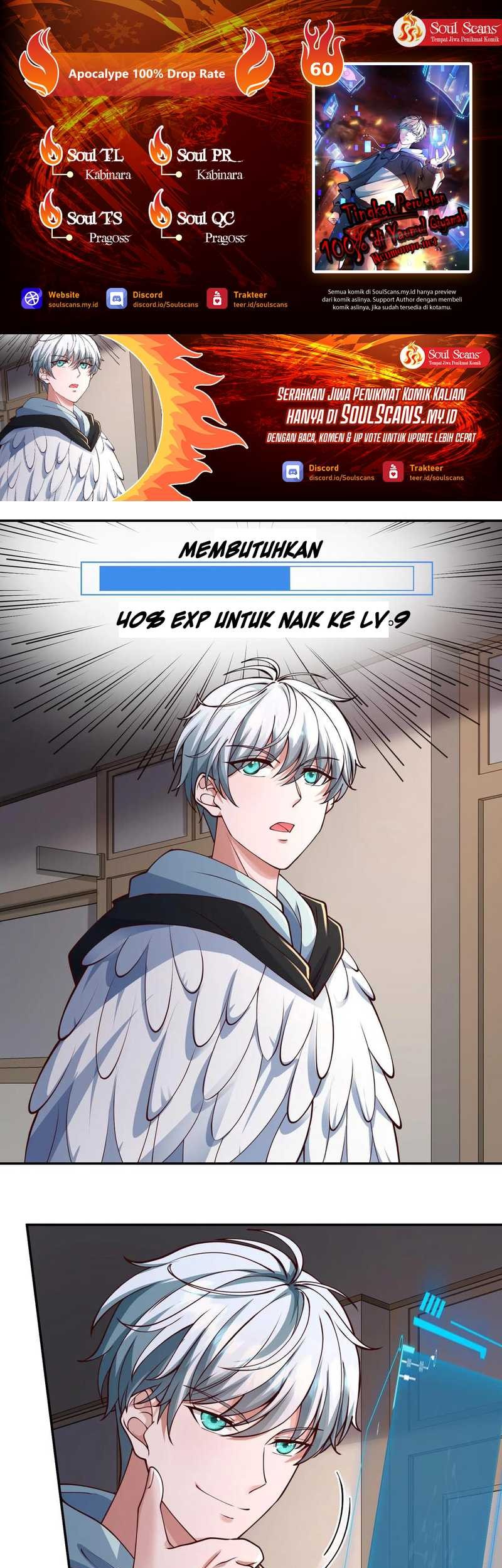 Apocalypse 100% Drop Rate Bab 60 halaman 1