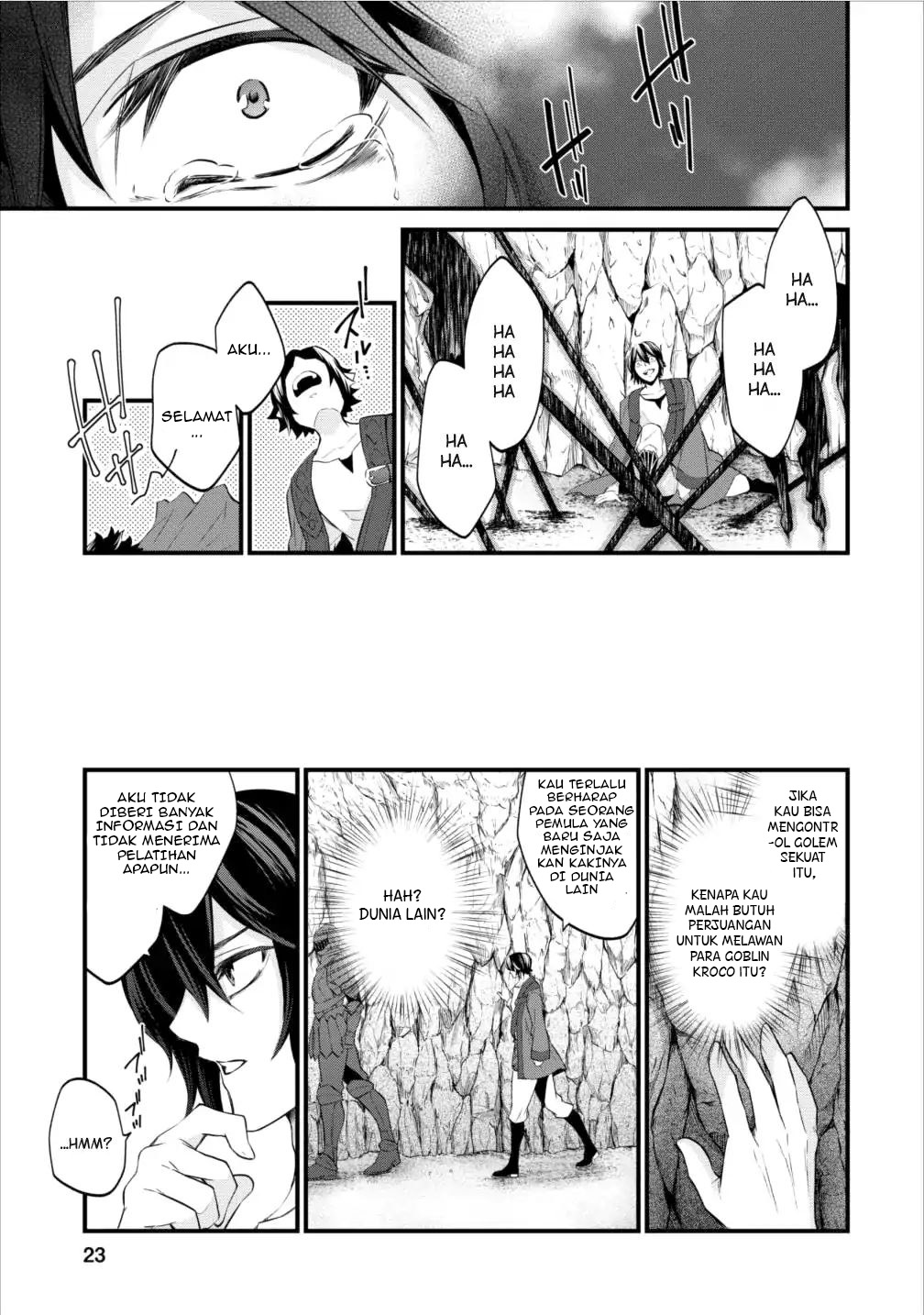 Arafoo Shachiku no Golem Master chapter 1 halaman 24