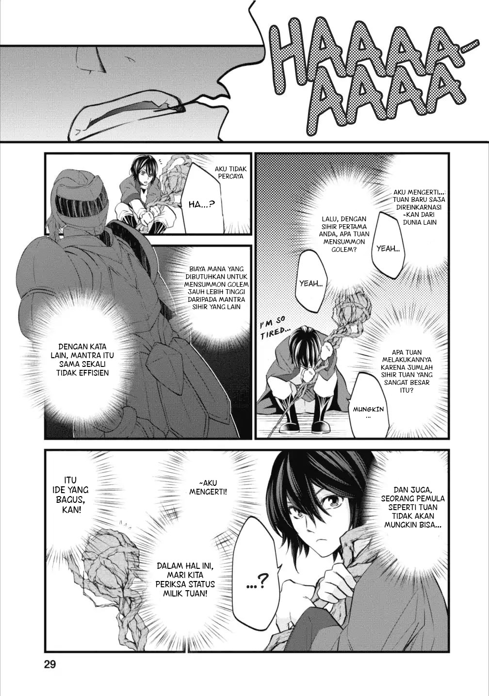 Arafoo Shachiku no Golem Master chapter 1 halaman 30