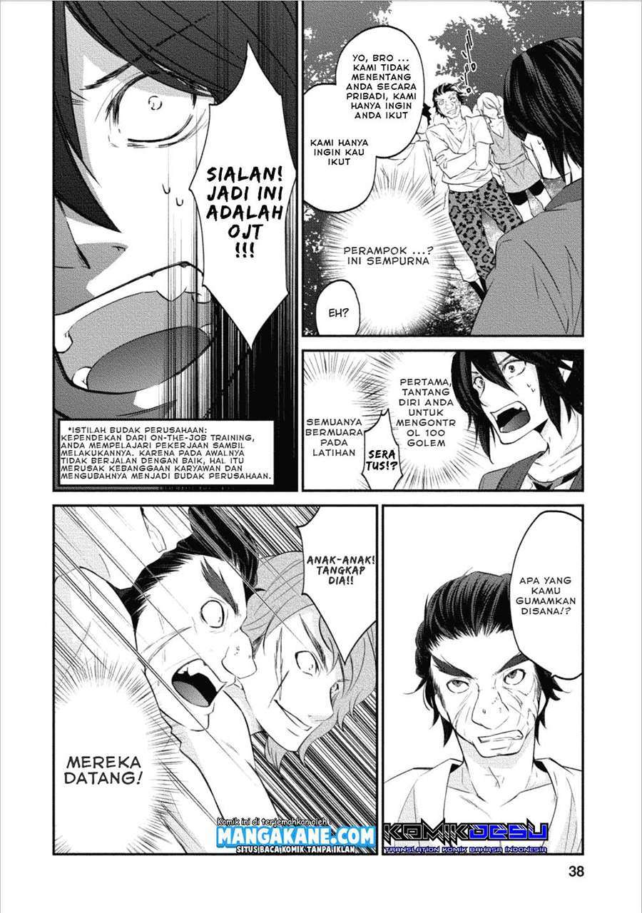 Arafoo Shachiku no Golem Master Bab 2 halaman 9