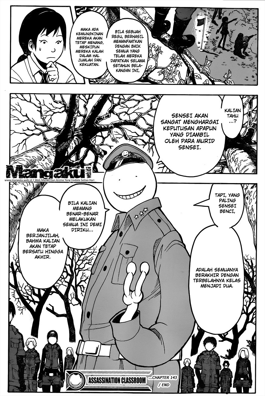Assassination Classroom Bab 143 halaman 19