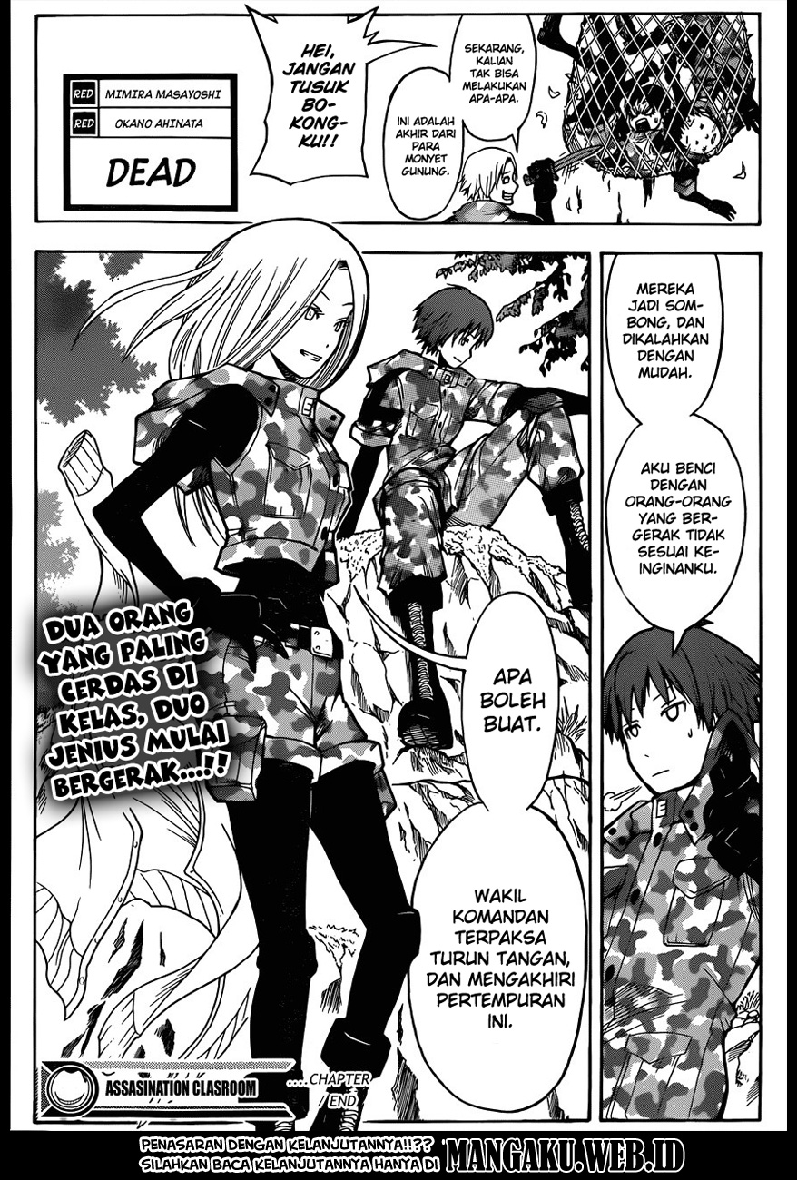 Assassination Classroom Bab 145 halaman 22