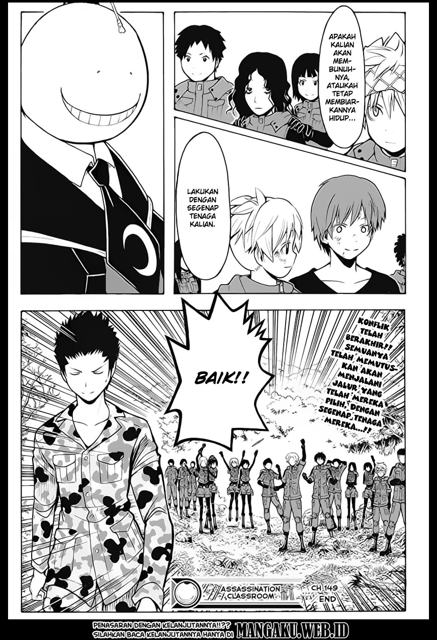 Assassination Classroom Bab 149 halaman 19