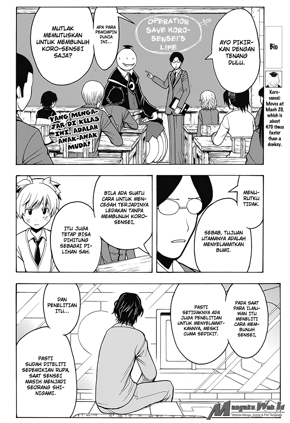 Assassination Classroom Bab 150 halaman 3