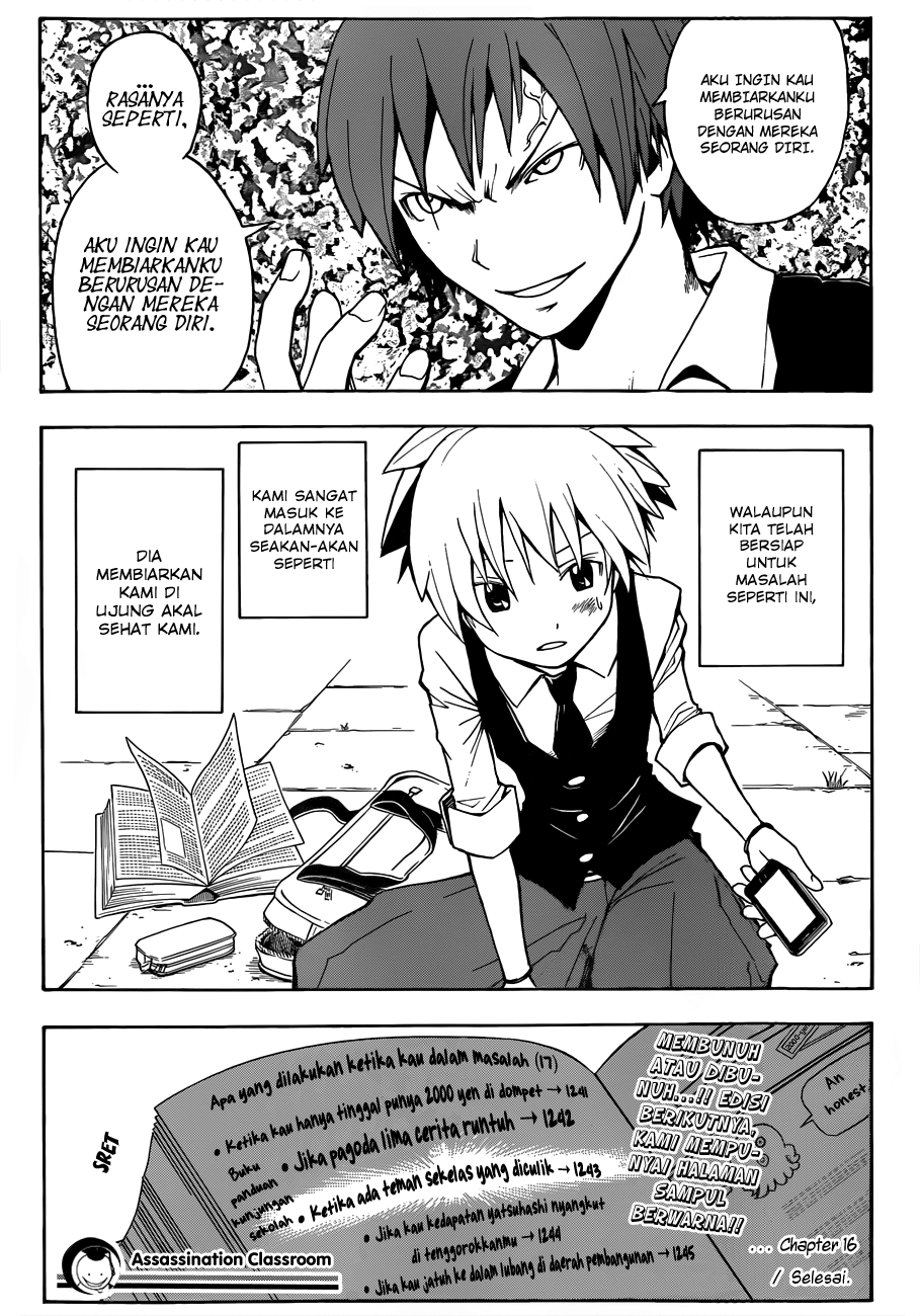Assassination Classroom Bab 16 halaman 20