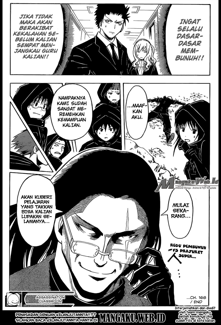 Assassination Classroom chapter 168 halaman 20