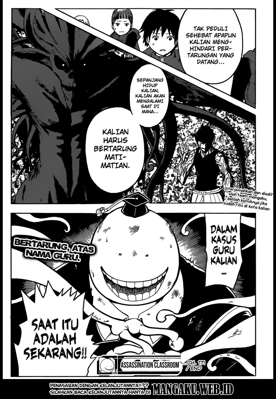 Assassination Classroom Bab 171 halaman 19