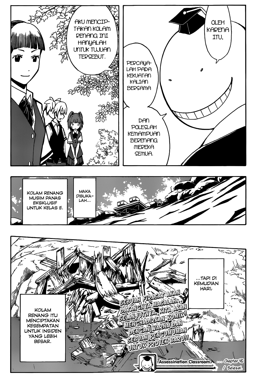 Assassination Classroom Bab 45 halaman 20