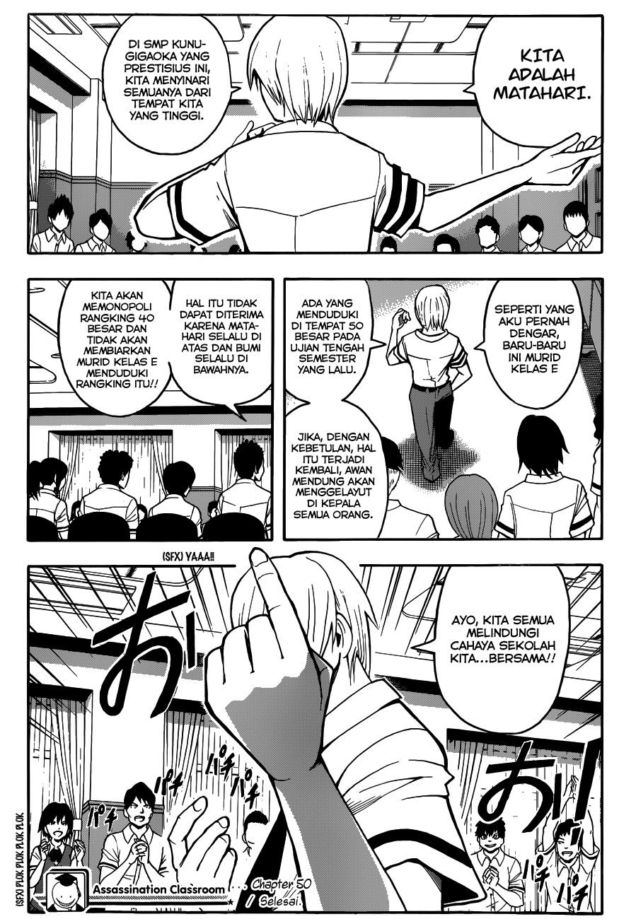 Assassination Classroom Bab 50 halaman 20