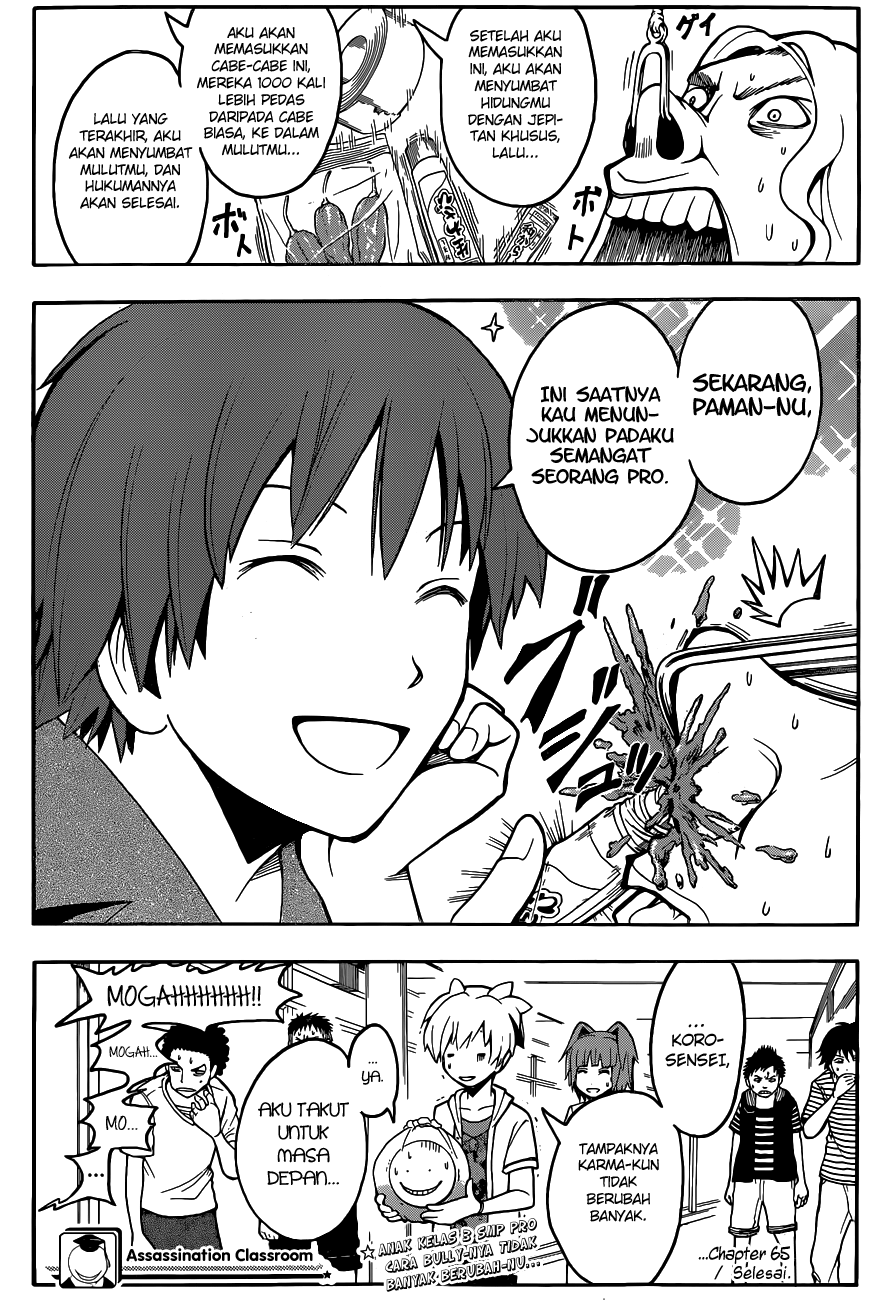 Assassination Classroom Bab 65 halaman 20