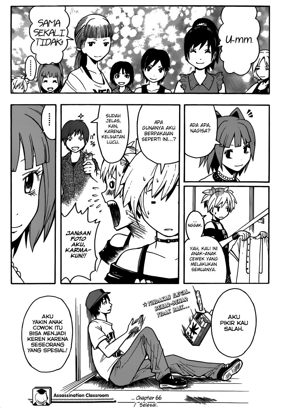 Assassination Classroom chapter 66 halaman 20