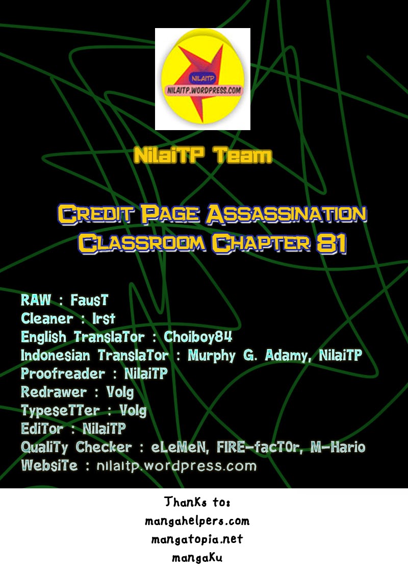 Assassination Classroom Bab 81 halaman 1