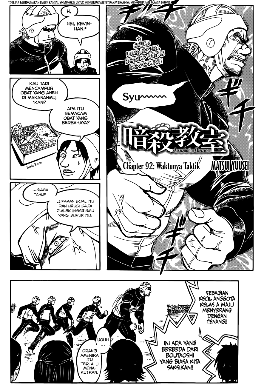 Assassination Classroom chapter 92 halaman 3