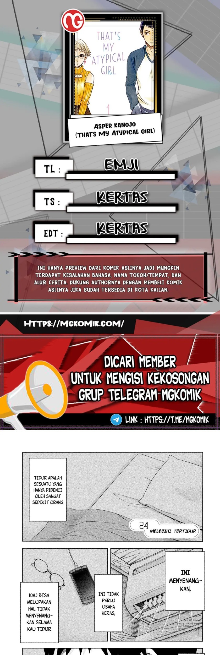 Asuperu Kanojo Bab 24 halaman 1
