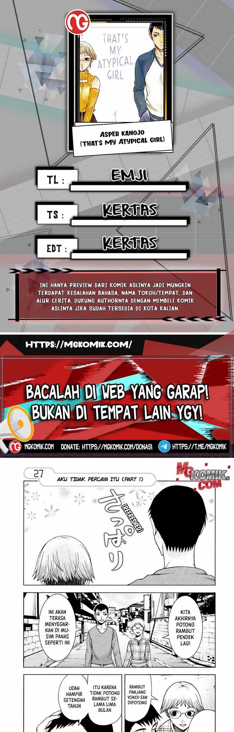 Asuperu Kanojo chapter 27 halaman 1