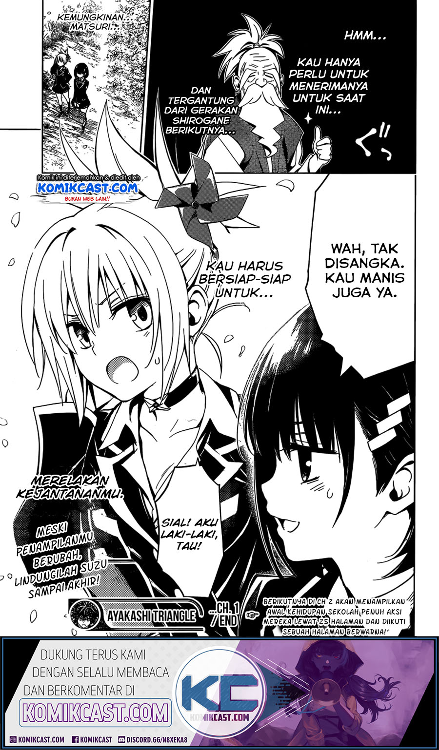 Ayakashi Triangle Bab 01.2 halaman 33