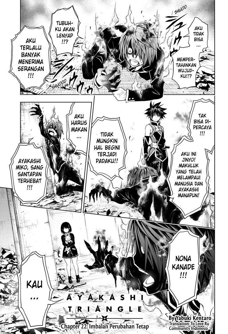 Ayakashi Triangle Bab 22 halaman 1