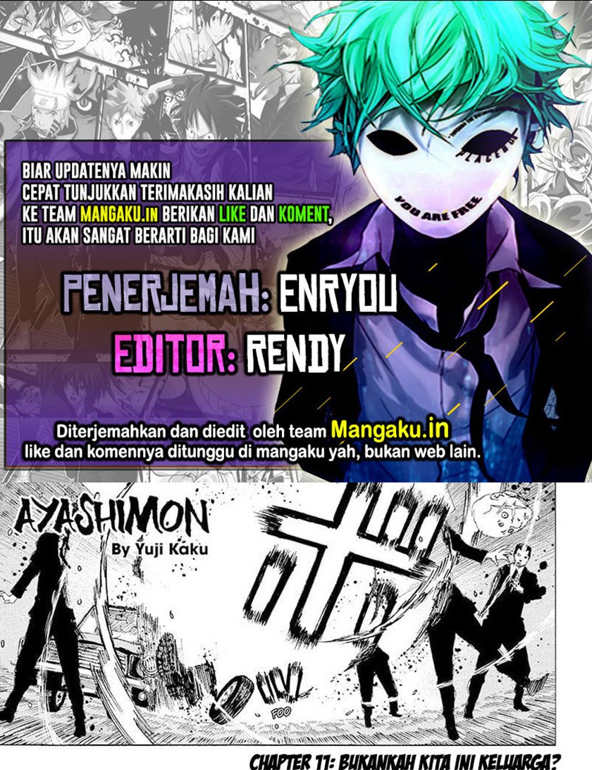Ayashimon Bab 11 halaman 1