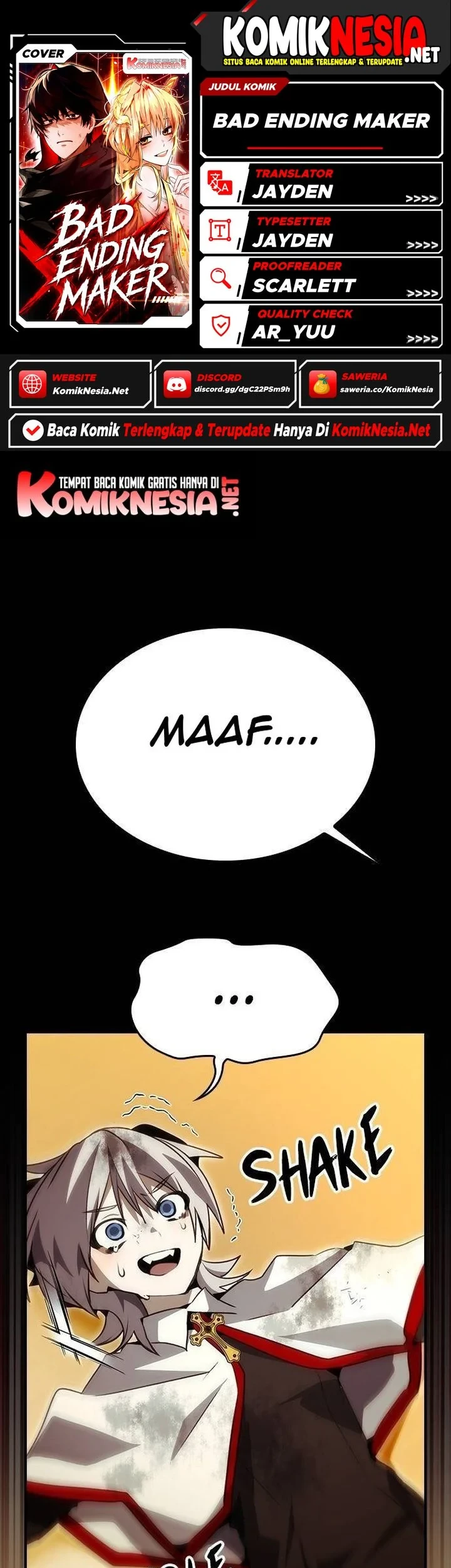Bad Ending Maker Bab 92 halaman 1