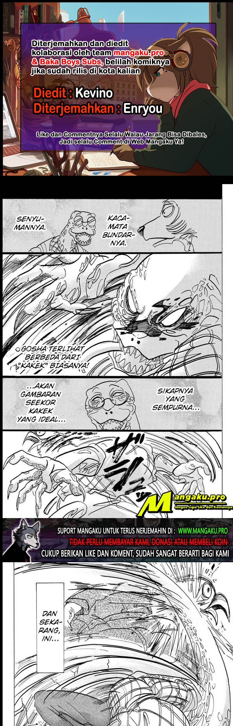 Beastars Bab 107 halaman 1