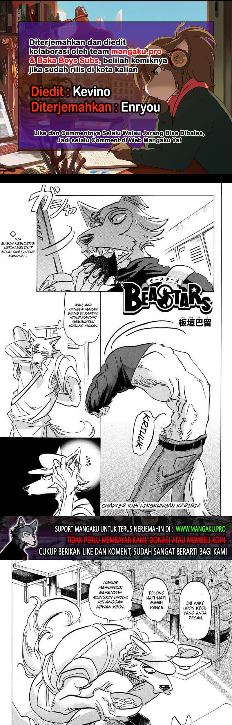 Beastars Bab 108 halaman 1