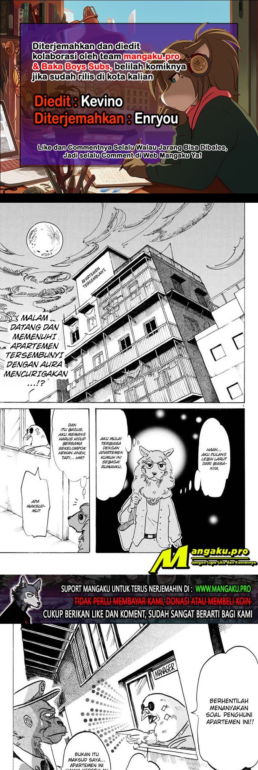Beastars Bab 113 halaman 1