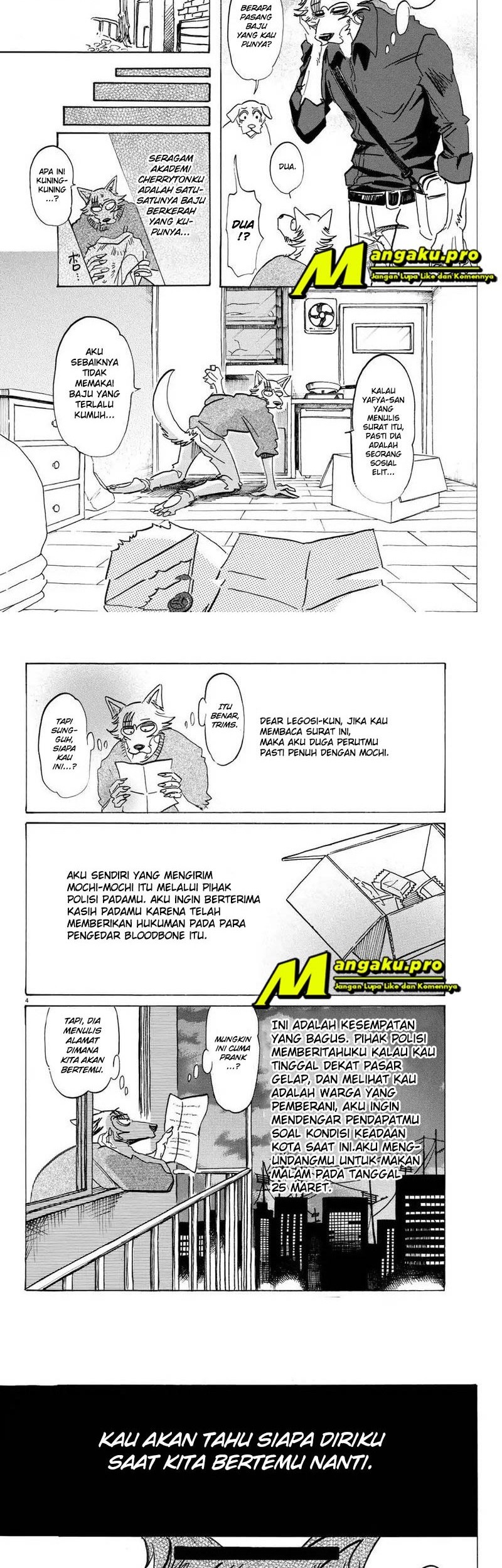 Beastars Bab 116 halaman 4
