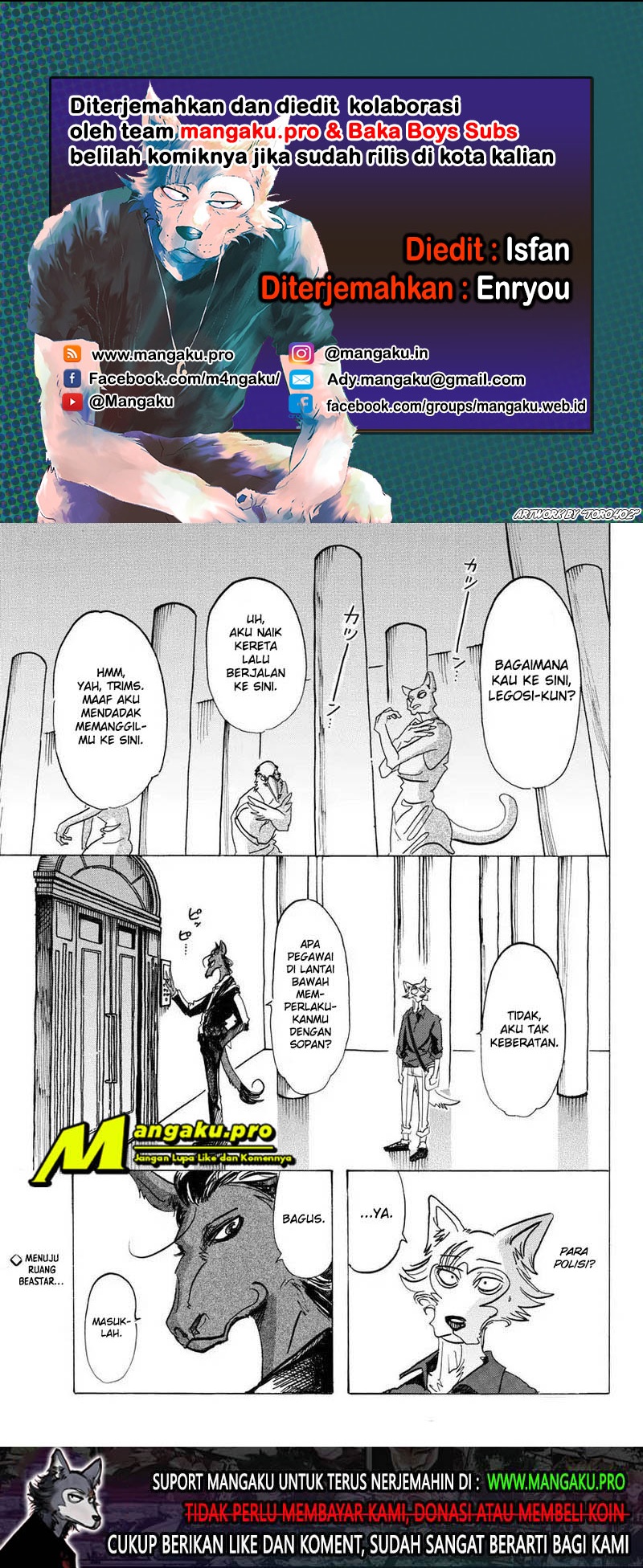 Beastars Bab 117 halaman 1