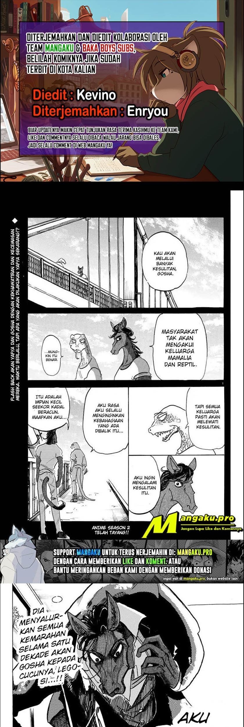 Beastars Bab 118 halaman 1