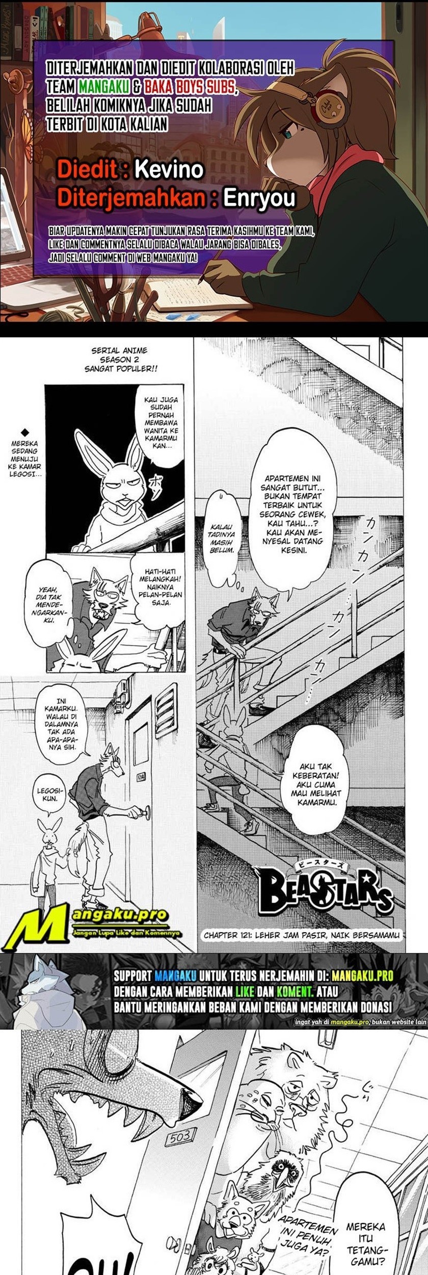 Beastars Bab 121 halaman 1